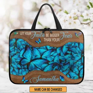 Christianartbag Laptop Bag, Let Your Faith Be Bigger Than Your Fear Laptop Bag, Personalized Laptop Bag, Laptop Bag, CABLTB06180823.