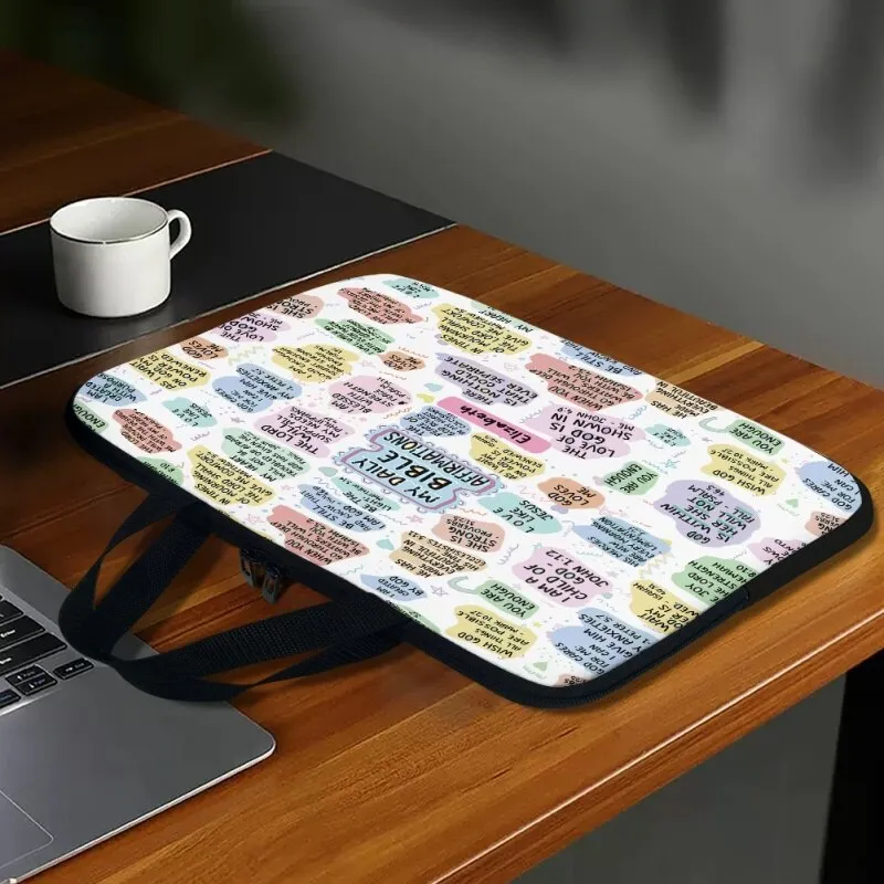 Christianartbag Laptop Bag, My Daily Bible Affirmations Laptop Bag, Personalized Laptop Bag, Laptop Bag, CABLTB02180823.