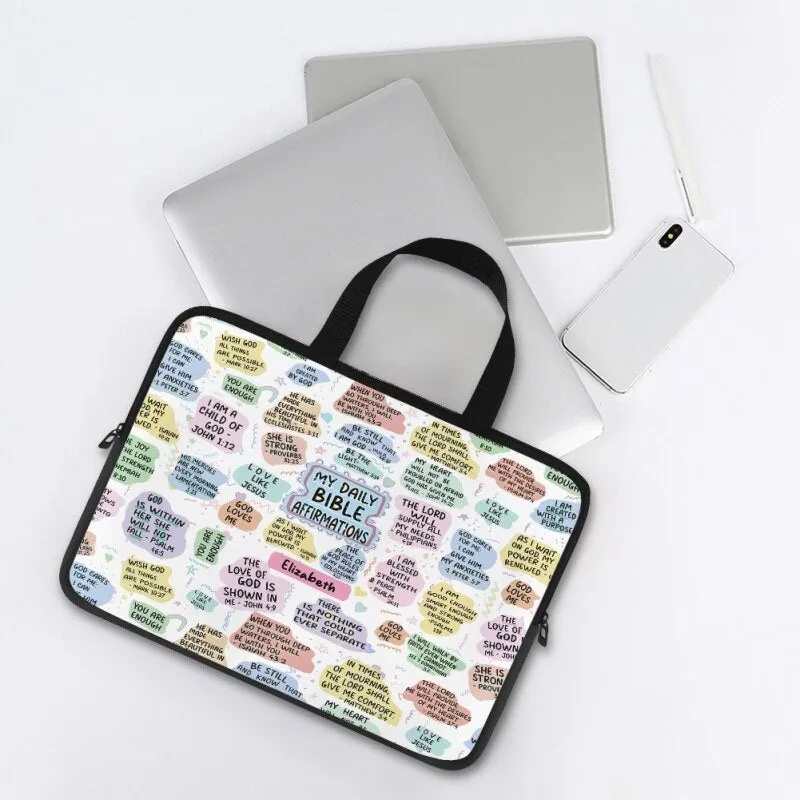 Christianartbag Laptop Bag, My Daily Bible Affirmations Laptop Bag, Personalized Laptop Bag, Laptop Bag, CABLTB02180823.