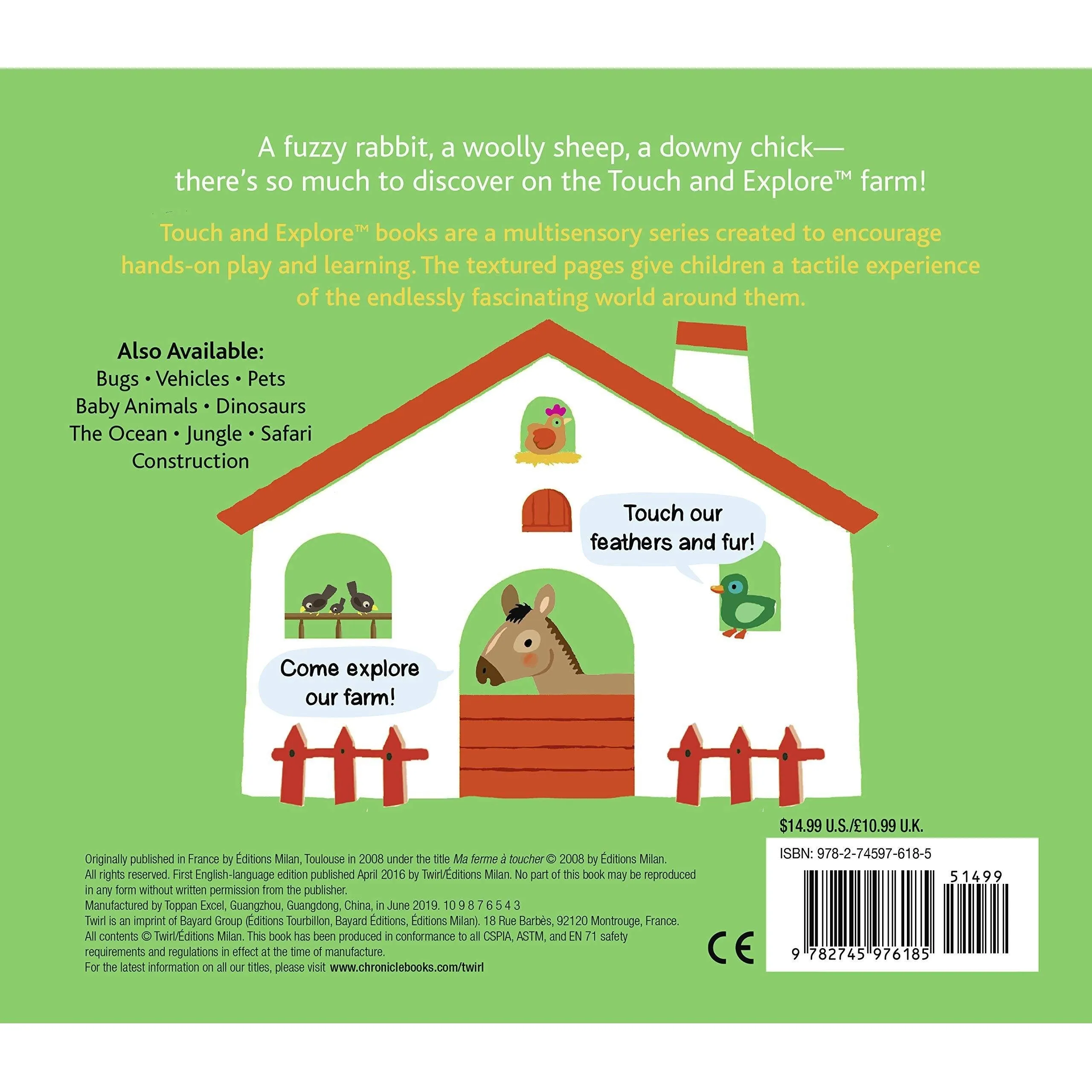 Chronicle Books: Touch and Explore: Farm (Board Book)