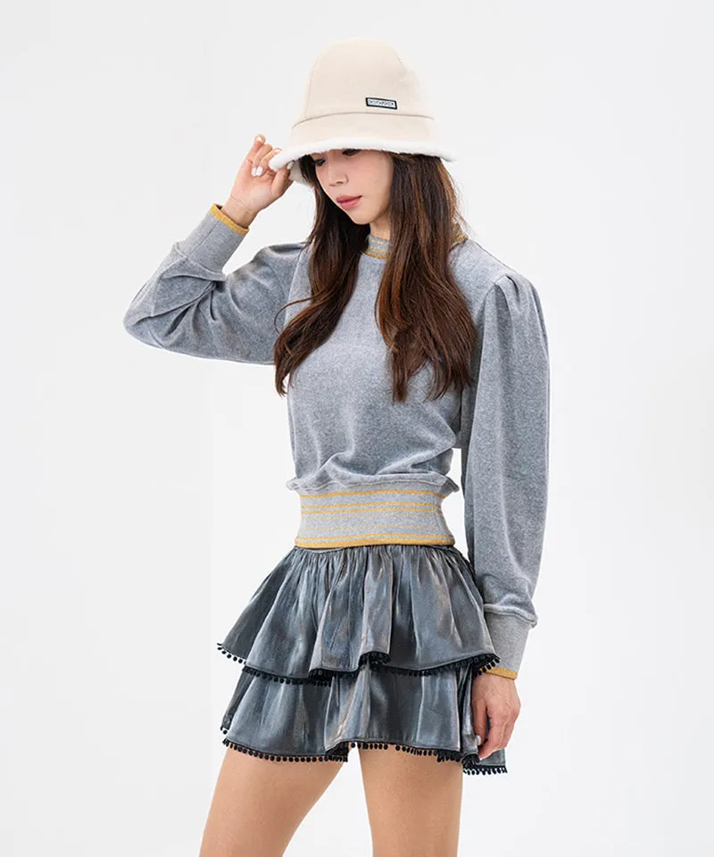 CHUCUCHU Suede Bucket Hat - Beige