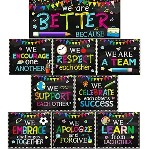 Classroom Decorations Bulletin Board Poster Banner Set Classroom Party Supplies for Kindergarten Pre-School Primary High School chiazllta