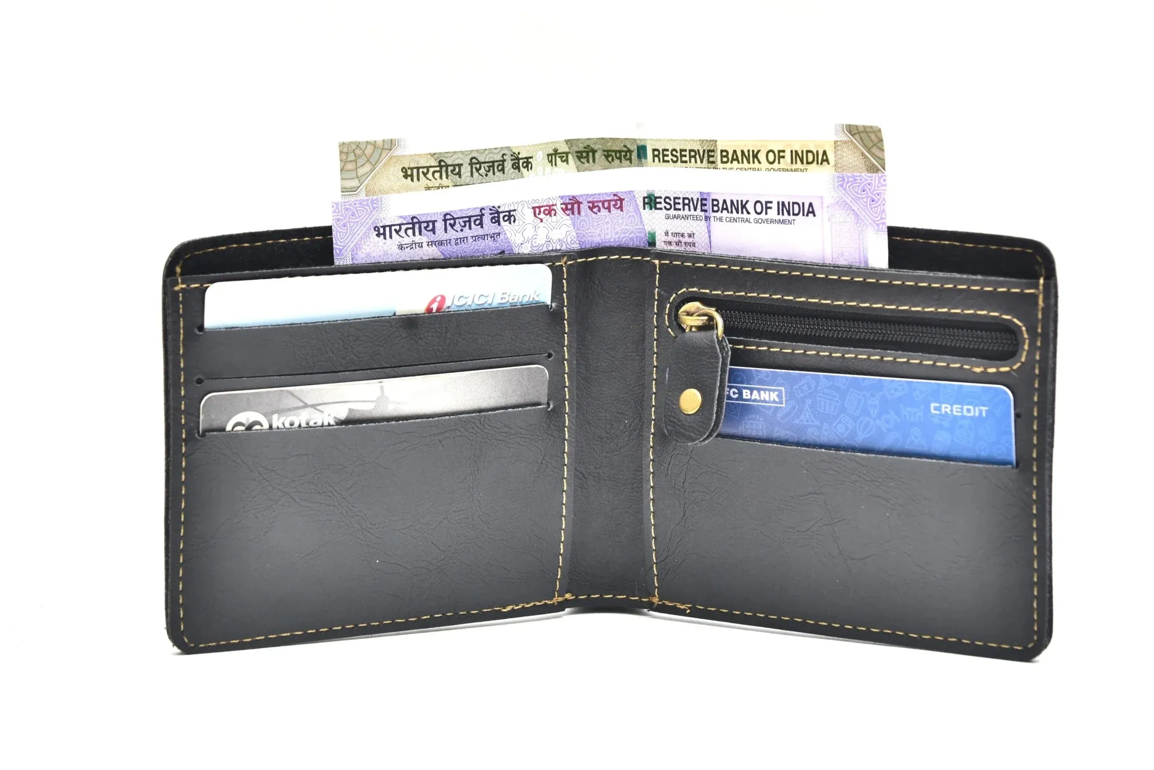 Classy Leather Customized Men's Combo (2 pcs) - Black
