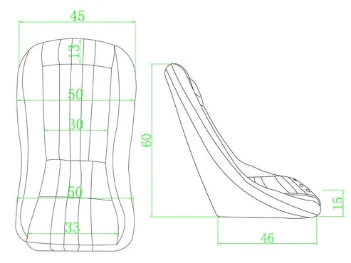 CLUBMAN BUCKET SEATS, BLACK, PAIR