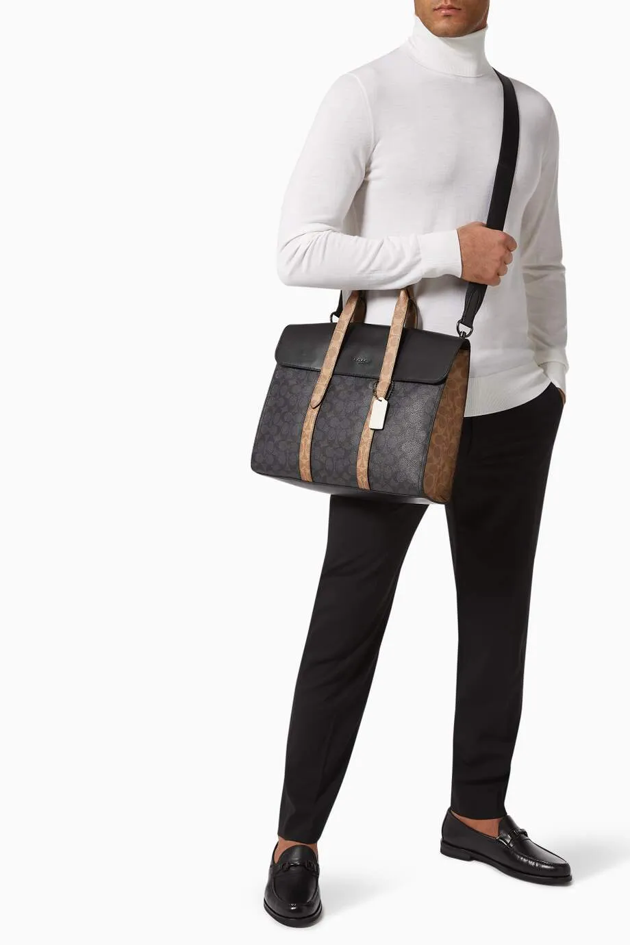 Coach Metropolitan Portfolio in Colourblock Signature Canvas