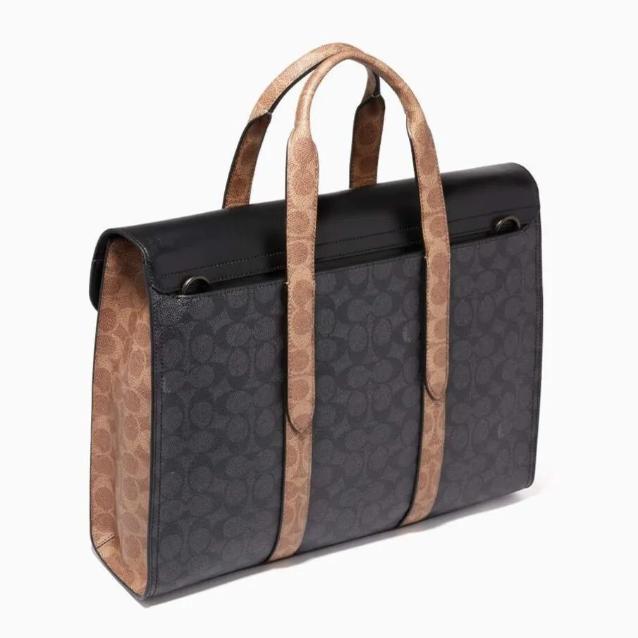 Coach Metropolitan Portfolio in Colourblock Signature Canvas