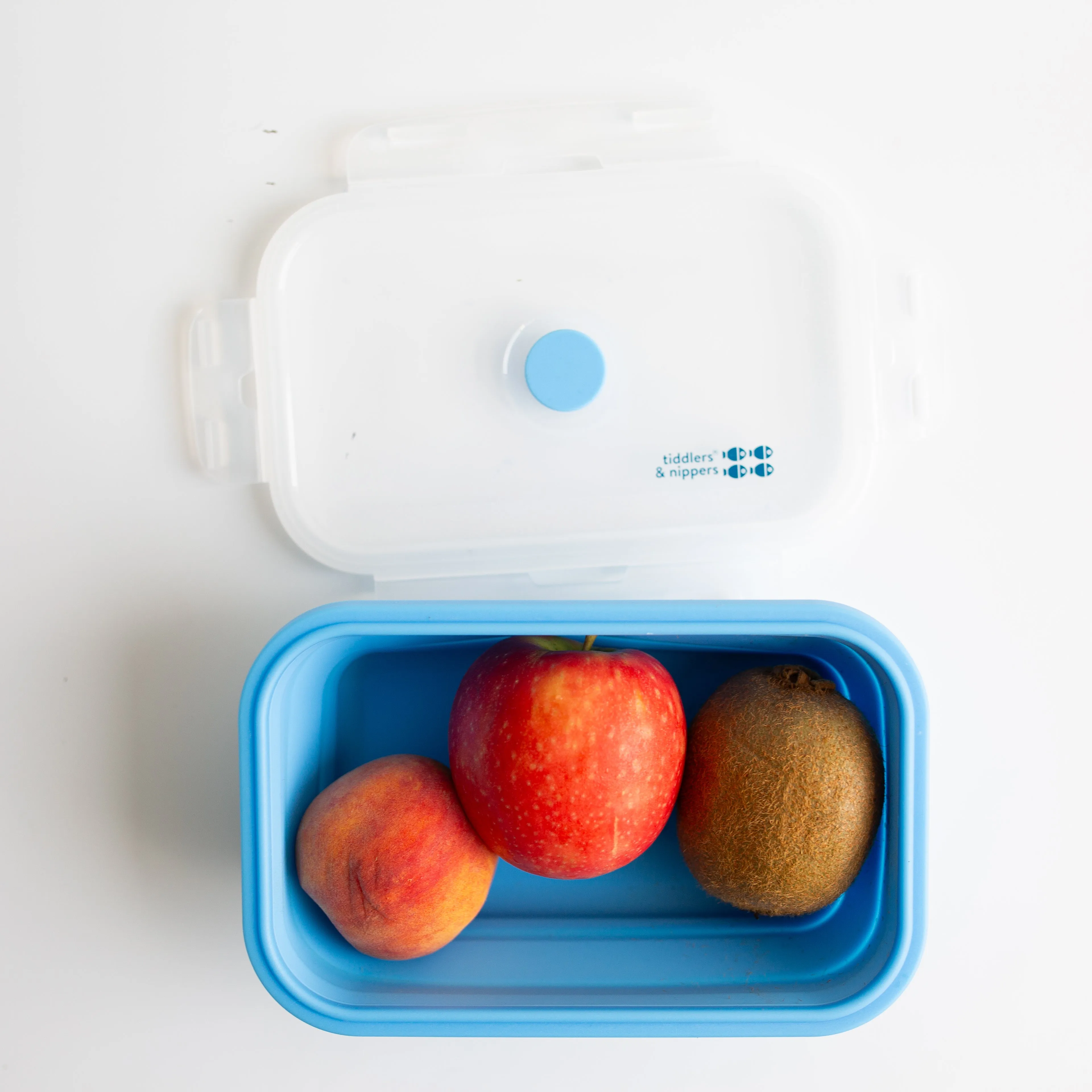 Collapsible Snack Box | Food Grade Silicone & PP | Leak-Proof & BPA-Free | Microwave, Freezer & Dishwasher Safe (Except lid)