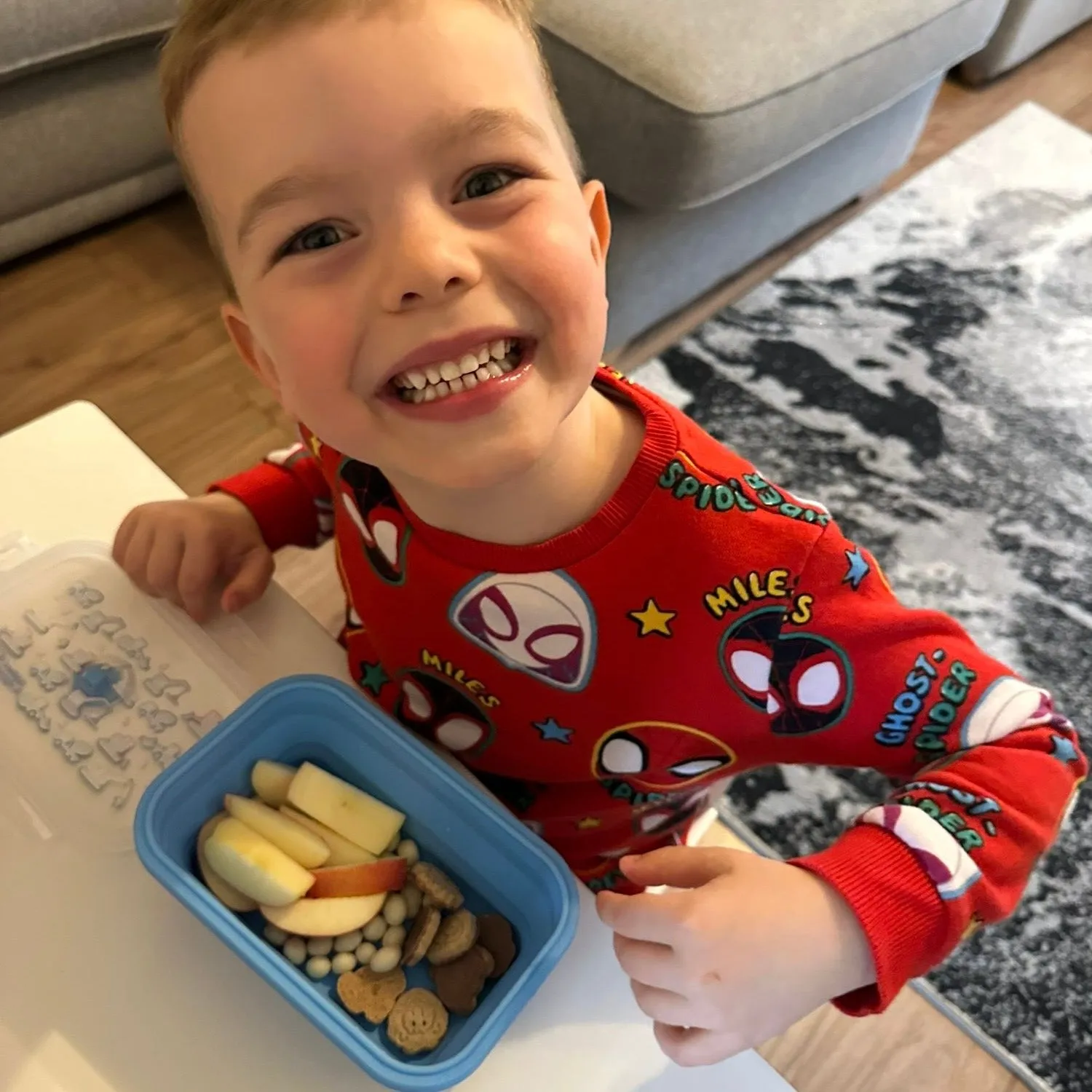 Collapsible Snack Box | Food Grade Silicone & PP | Leak-Proof & BPA-Free | Microwave, Freezer & Dishwasher Safe (Except lid)