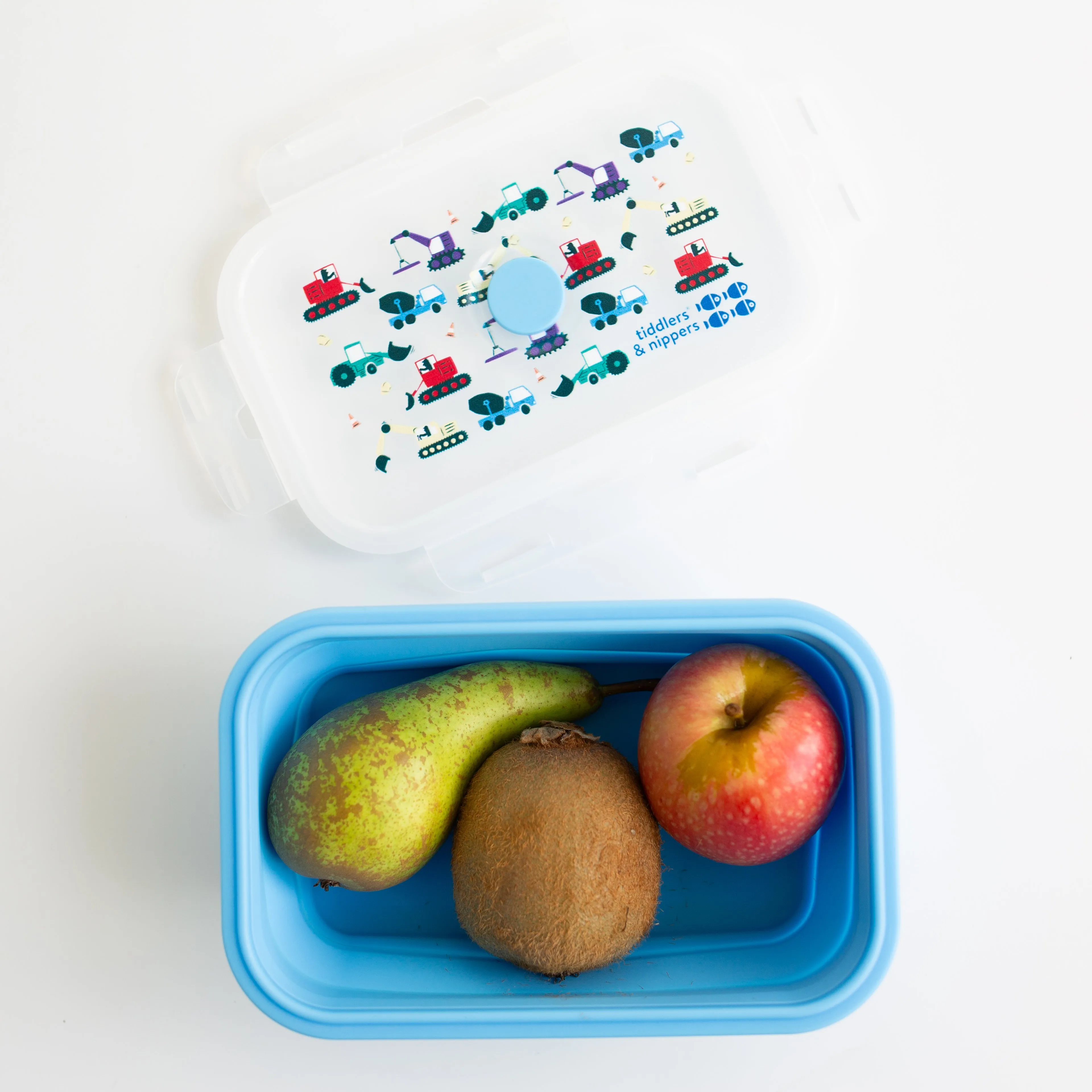 Collapsible Snack Box | Food Grade Silicone & PP | Leak-Proof & BPA-Free | Microwave, Freezer & Dishwasher Safe (Except lid)