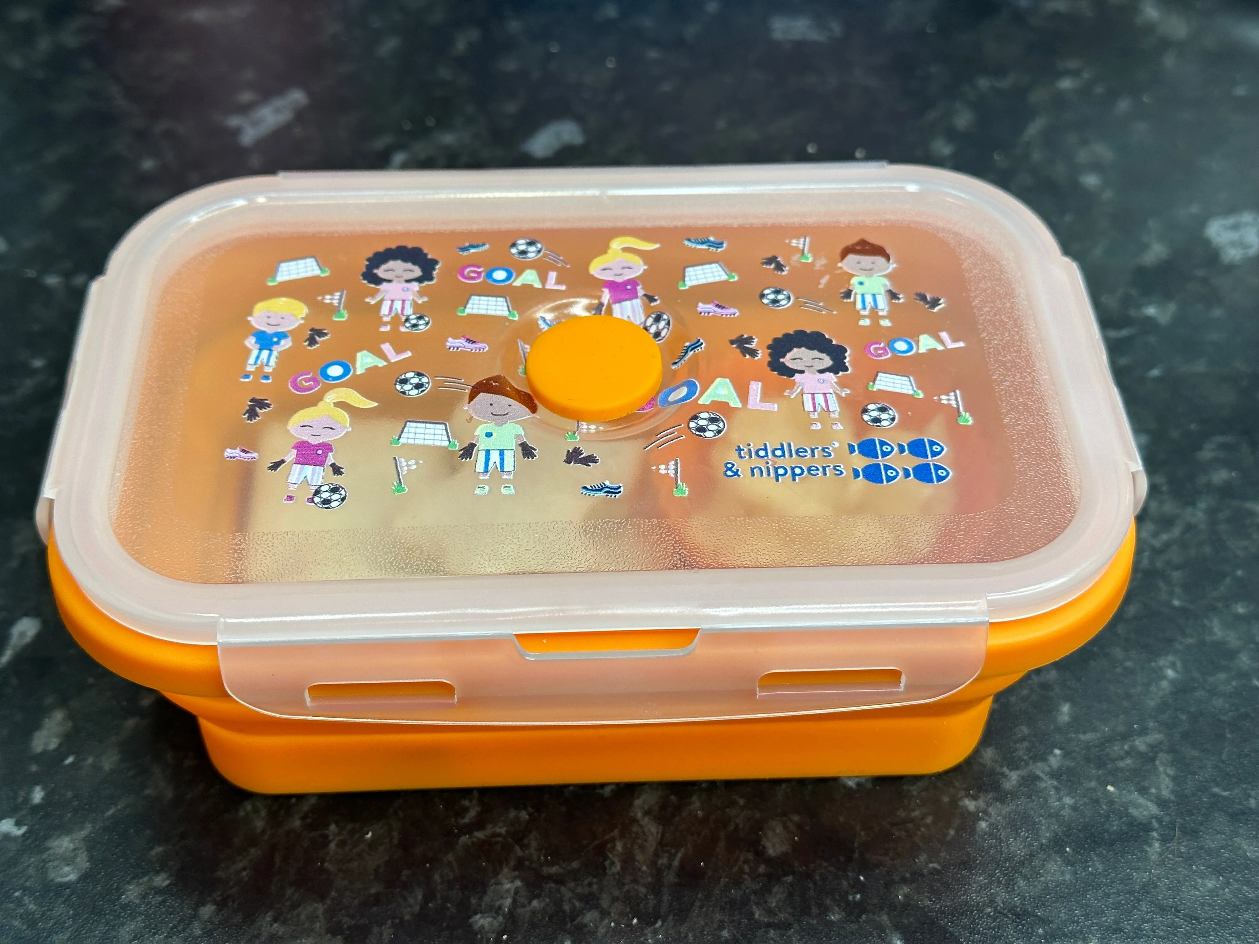 Collapsible Snack Box | Food Grade Silicone & PP | Leak-Proof & BPA-Free | Microwave, Freezer & Dishwasher Safe (Except lid)