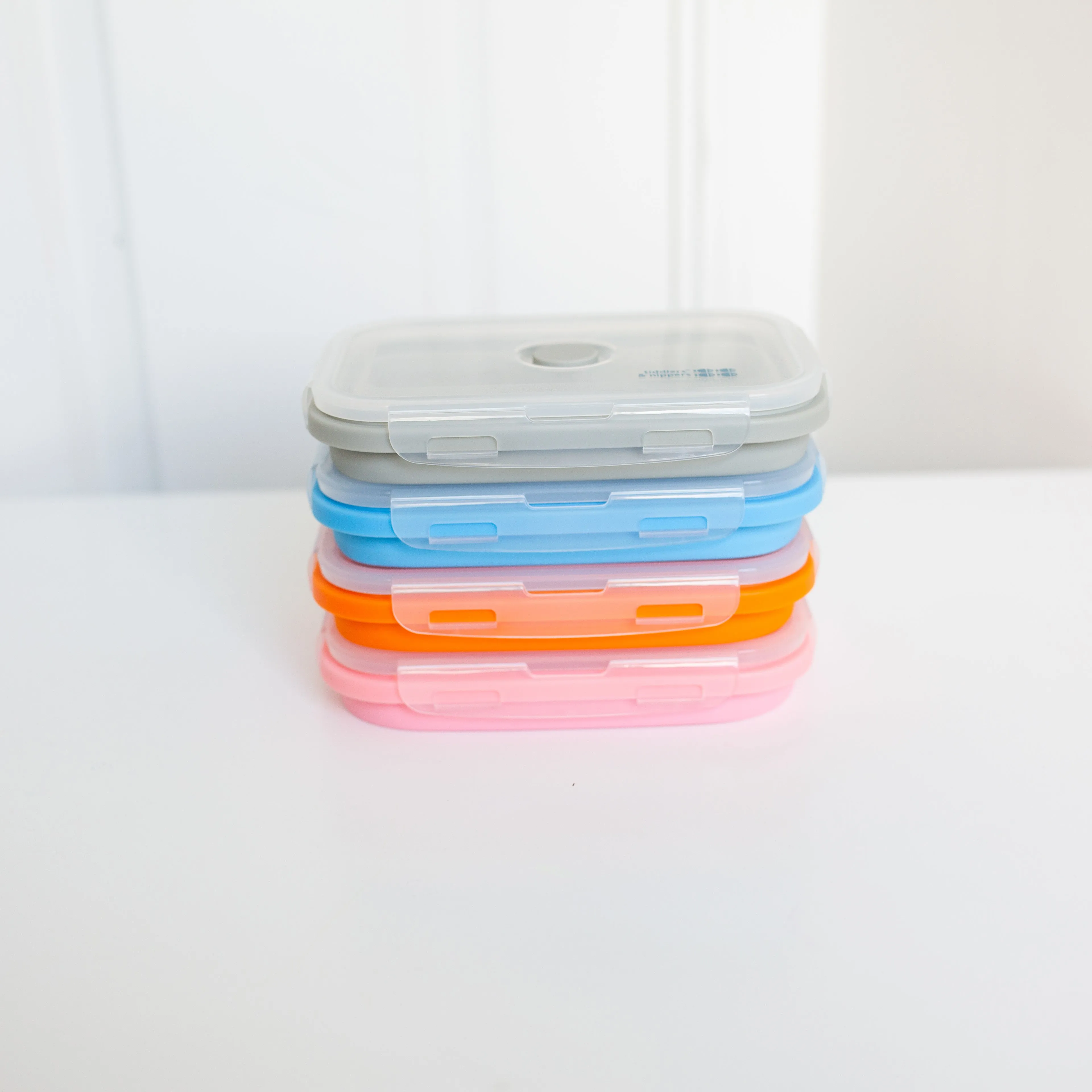 Collapsible Snack Box | Food Grade Silicone & PP | Leak-Proof & BPA-Free | Microwave, Freezer & Dishwasher Safe (Except lid)