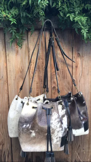 Cowhide Bucket Bag