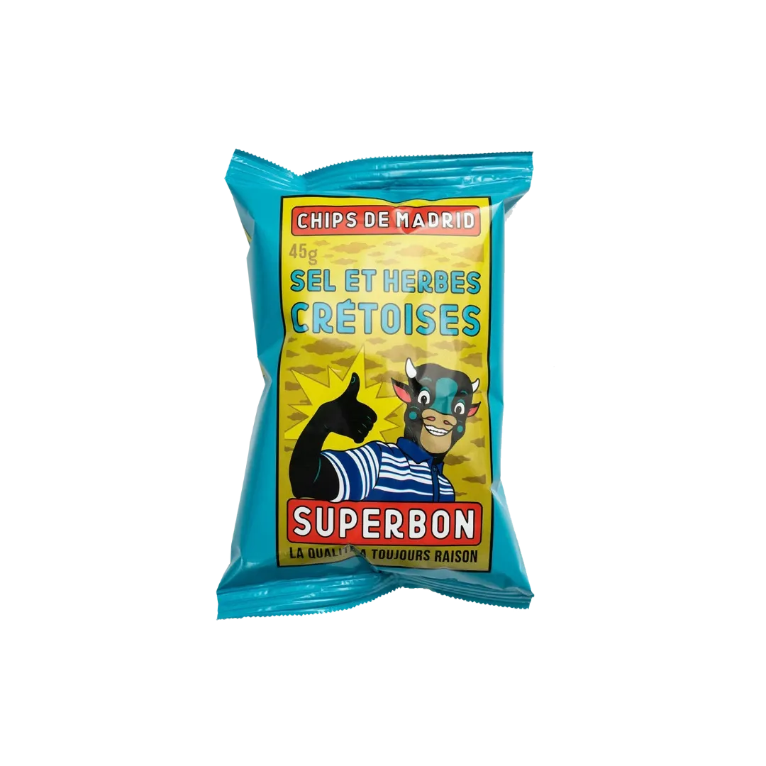 Cretan Herbs Potato Crisps 36 x 45g