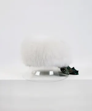 CREVE NINE: Russia Shapka Hat - Ivory