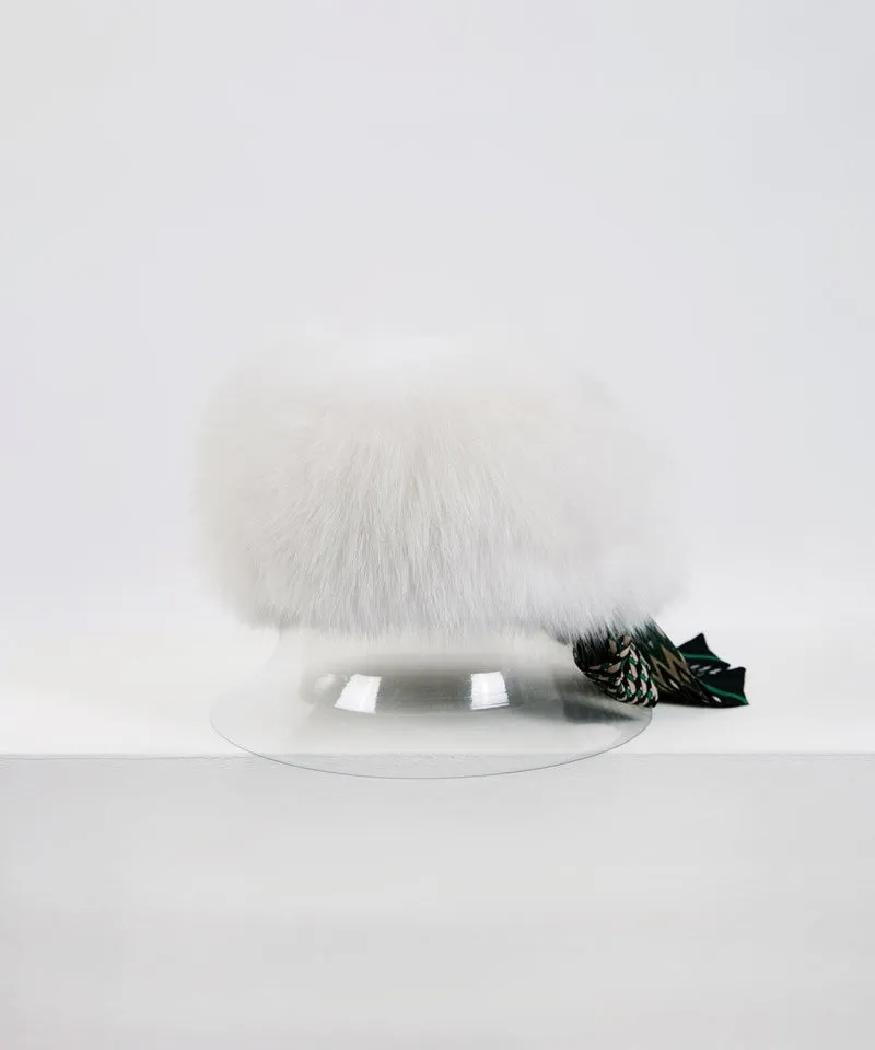 CREVE NINE: Russia Shapka Hat - Ivory