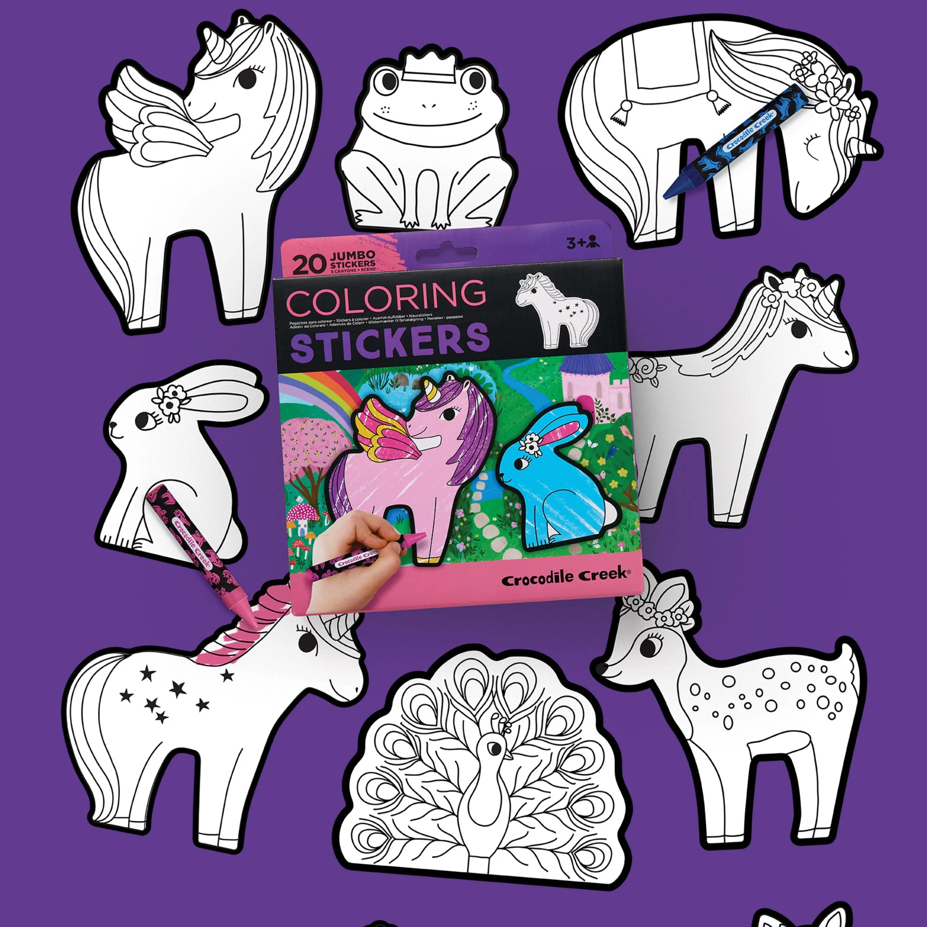 Crocodile Creek Colouring Stickers Unicorn