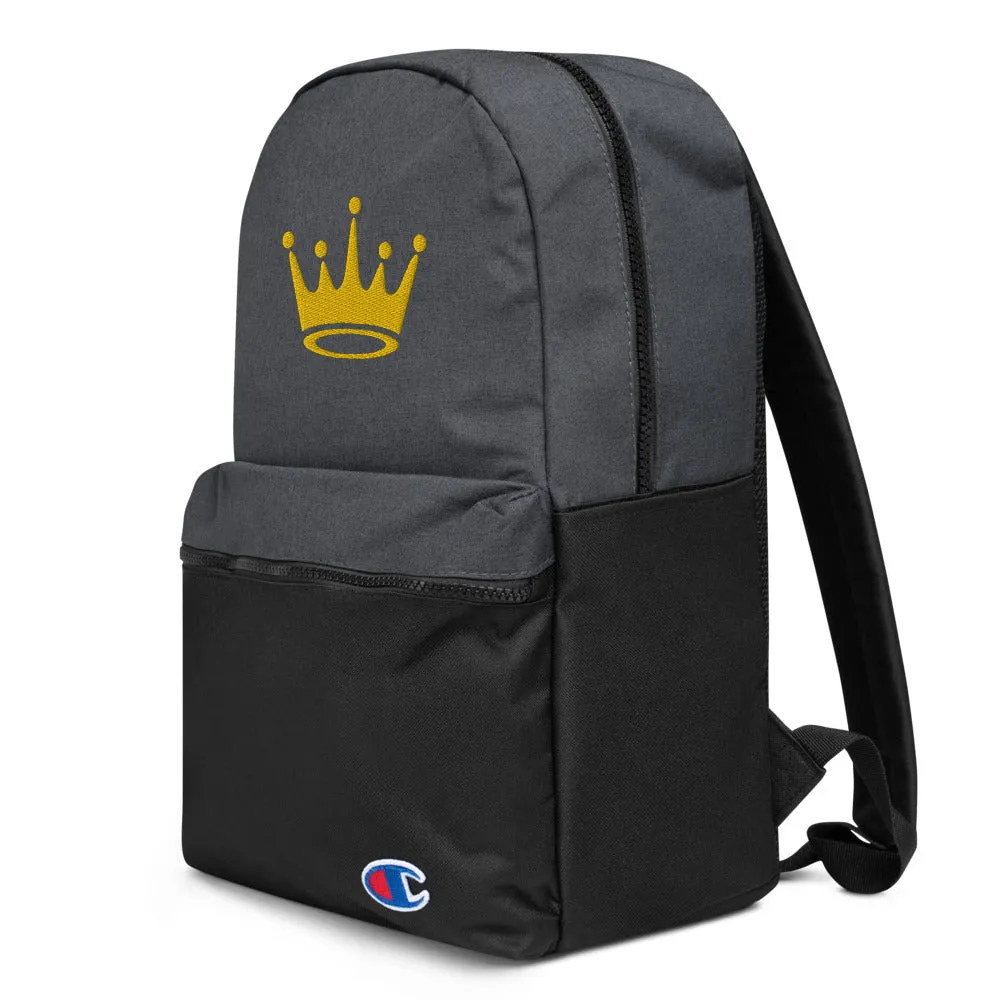 Crown Embroidered Champion Backpack