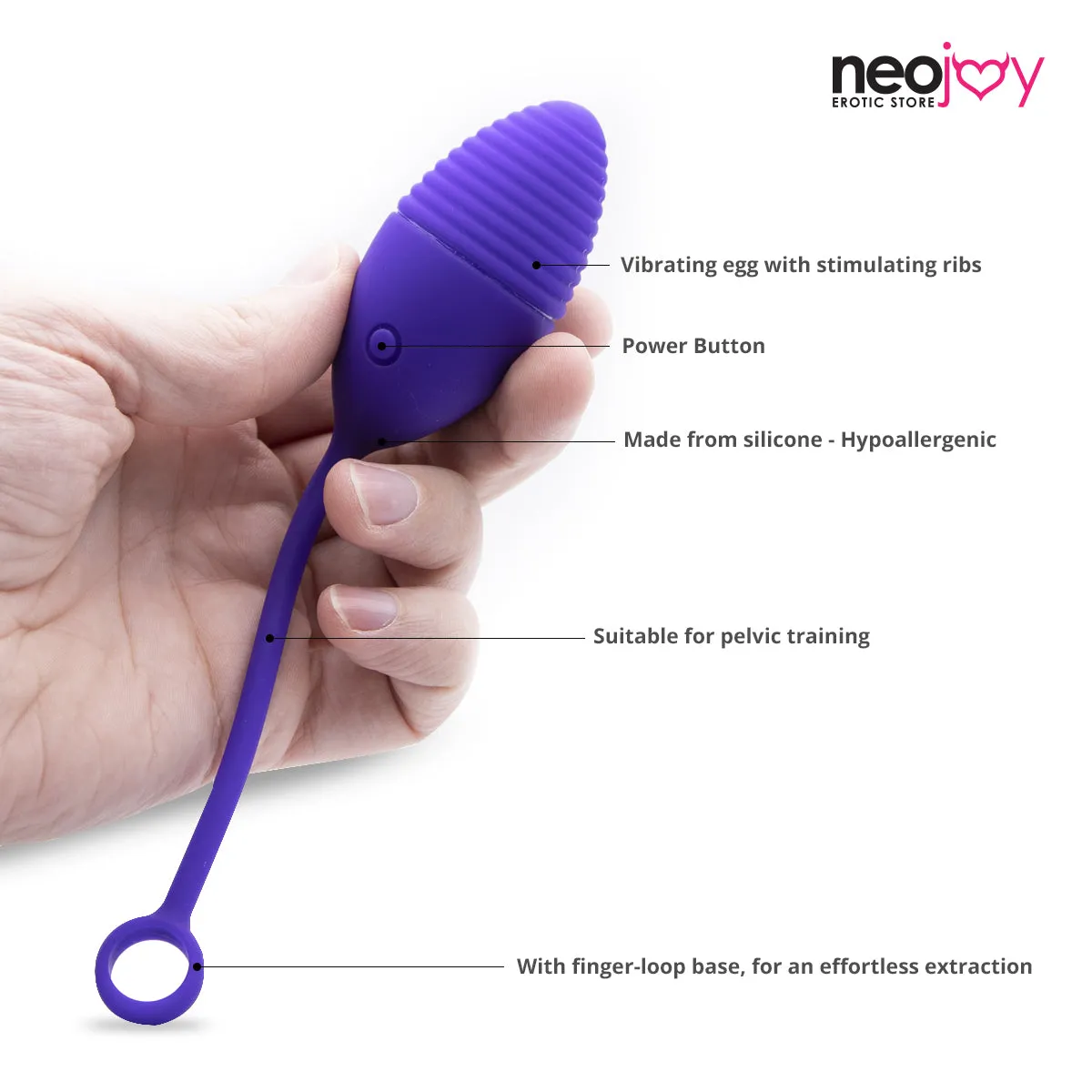 Dancing Fairy 10 Speeds Vibrating G-Spot Egg Purple