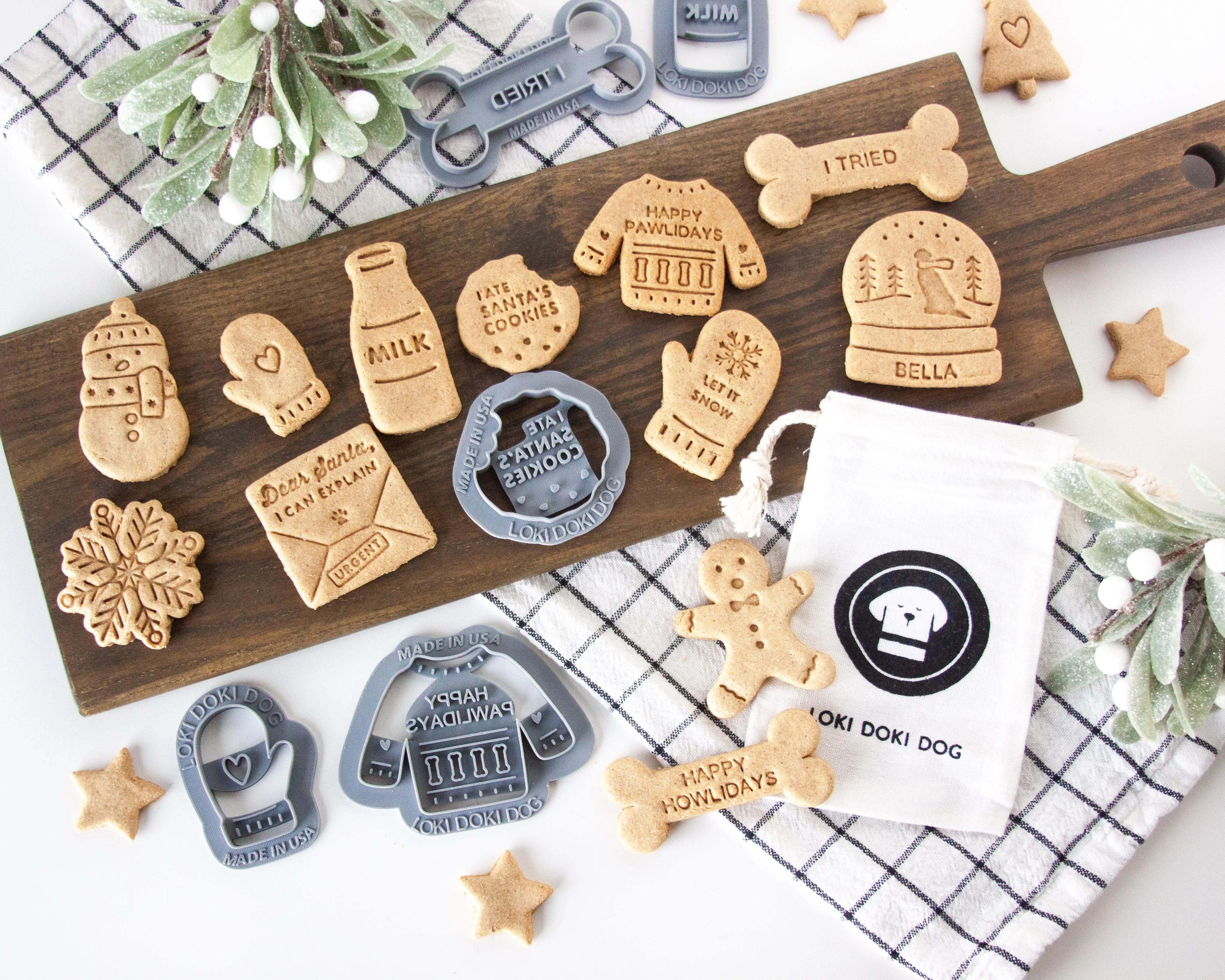Dear Santa Letter "I Can Explain" Dog Biscuit Cookie Cutter