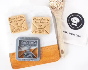 Dear Santa Letter "I Can Explain" Dog Biscuit Cookie Cutter
