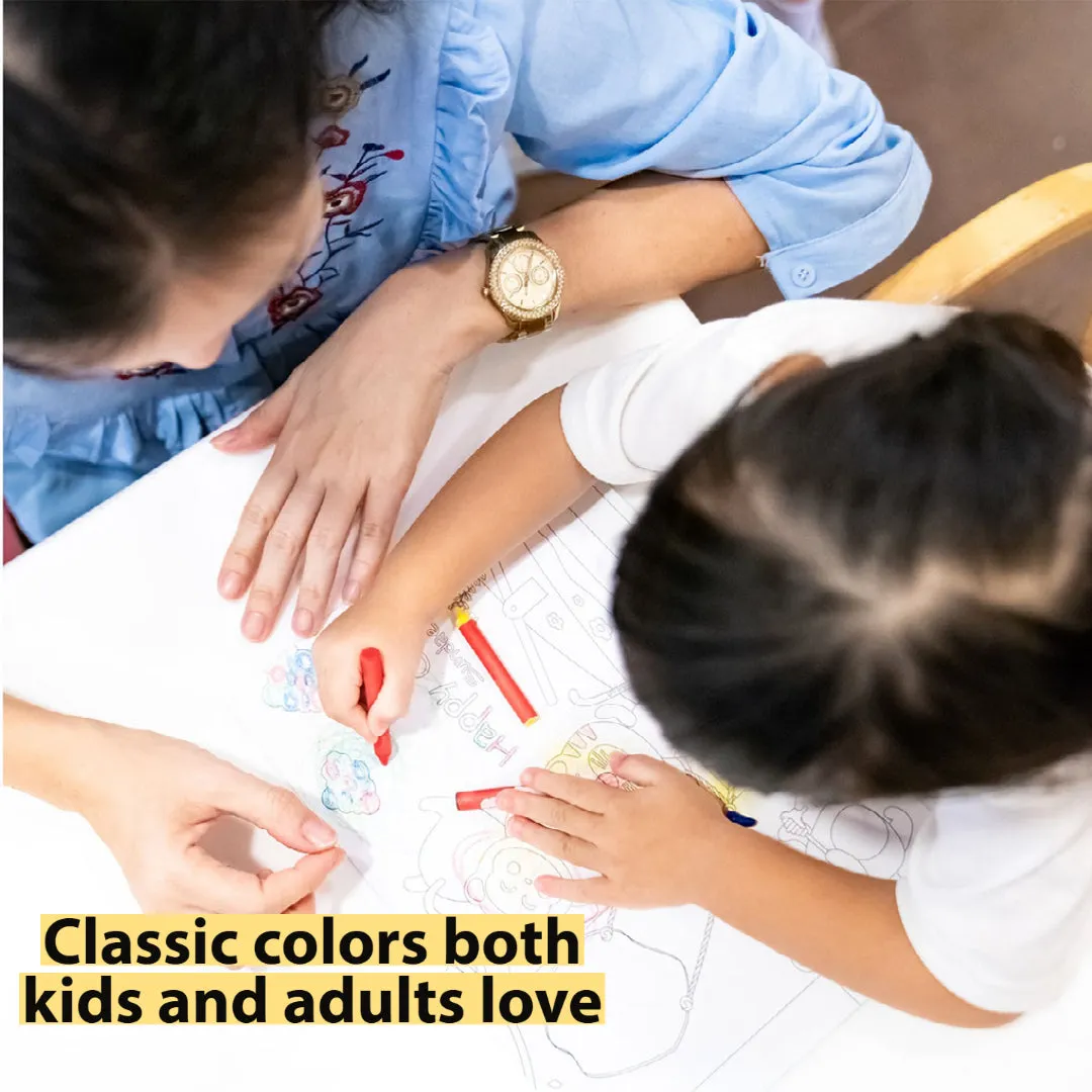 Diamond Wipes Kids 4 Color Crayons Box Set