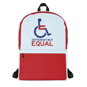 Different but Equal (Disability Equality Logo) Backpack