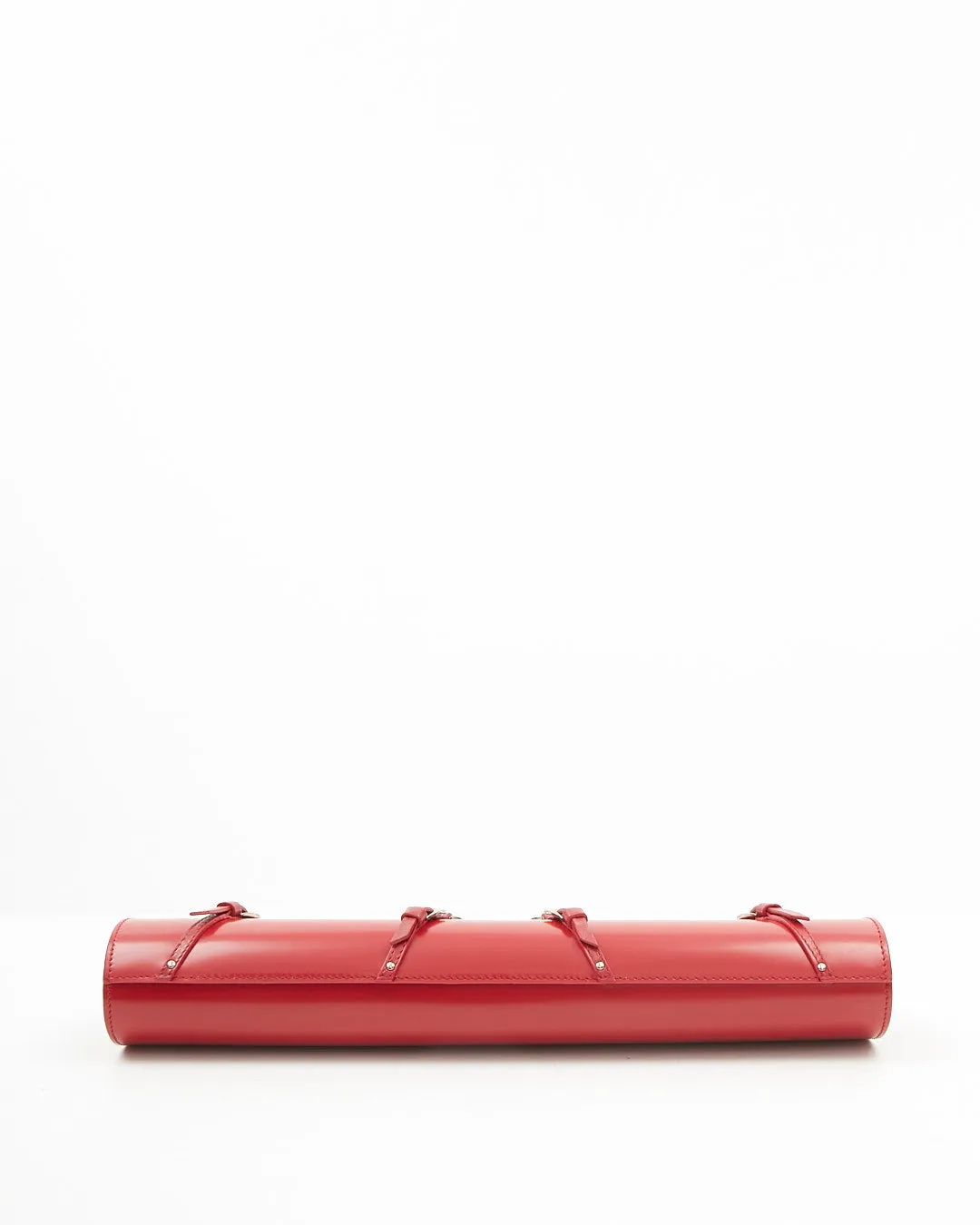 Dior Red Leather Bondage 2003 Long Clutch Chain Bag