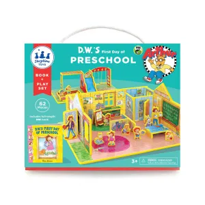 Dw's first day of preschool book and plat set