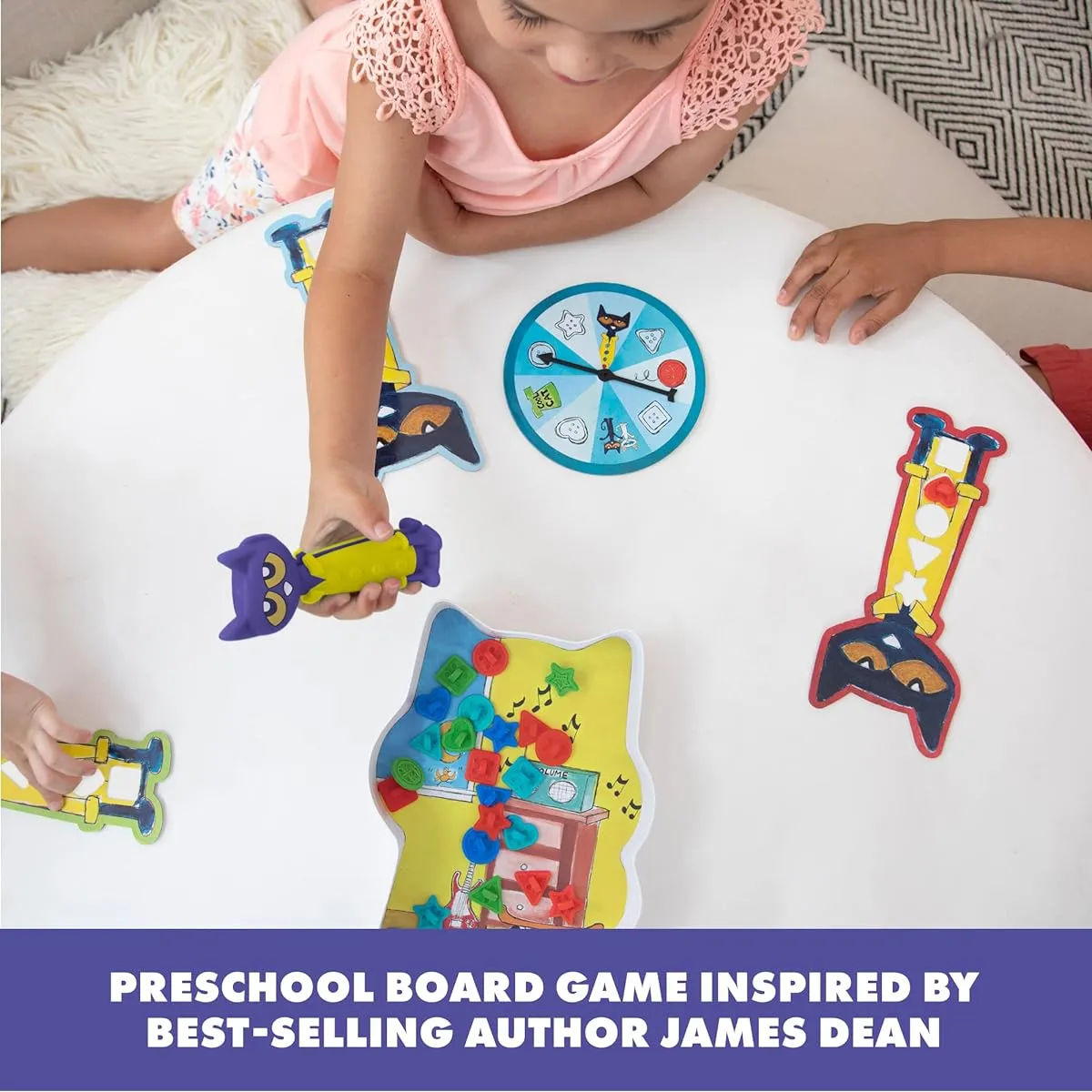 Educational Insights Pete the Cat I Love My Buttons Game Preschool Shape Matching Game Ages 3 