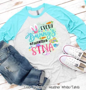 Every Bunny's Favorite STNA Easter Raglan Tee