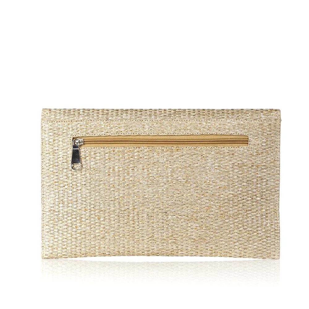 EVIL EYE BEIGE CLUTCH