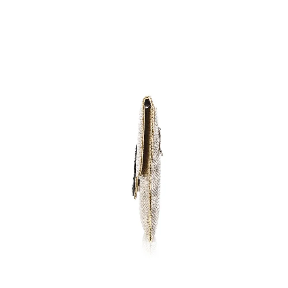 EVIL EYE BEIGE CLUTCH