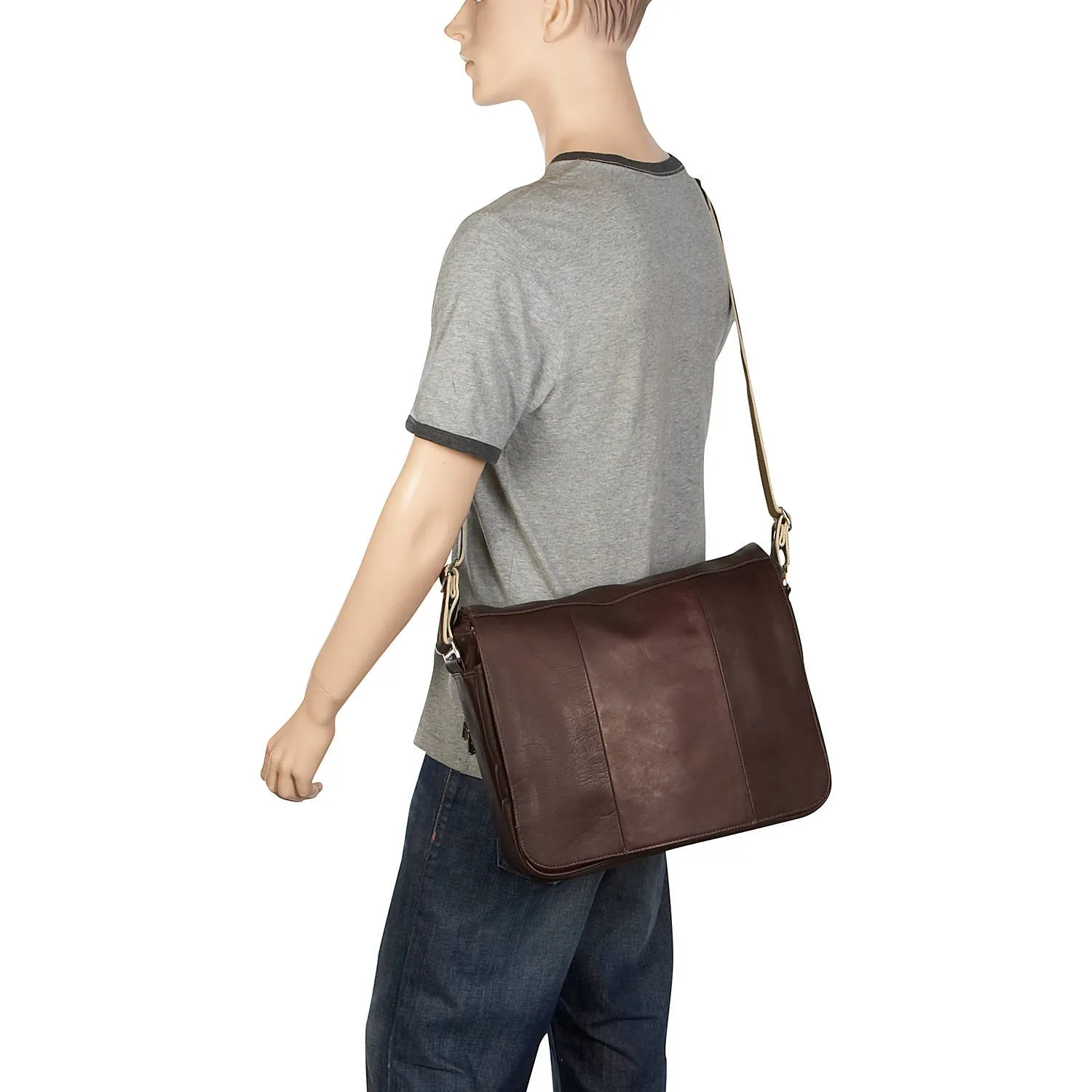 EXPANDABLE MESSENGER BAG