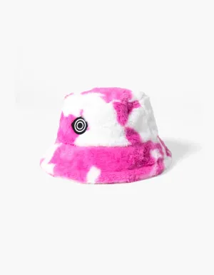 Eye Cow Fur Bucket Hat