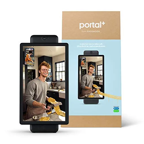 Facebook Portal Plus - Smart Video Calling 15.6” Touch Screen Display with Alexa - Black