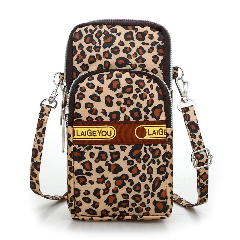 Fashion Casual Floral Cloth Shoulder Crossbody Phone Arm Bag Purse