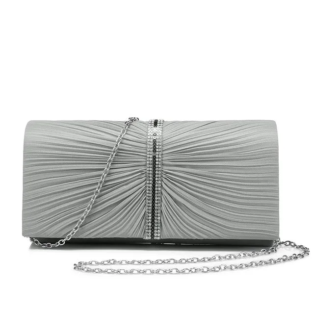 Fashion Women's Clutch Handbag - Black,Dark Grey,Red,Yellow