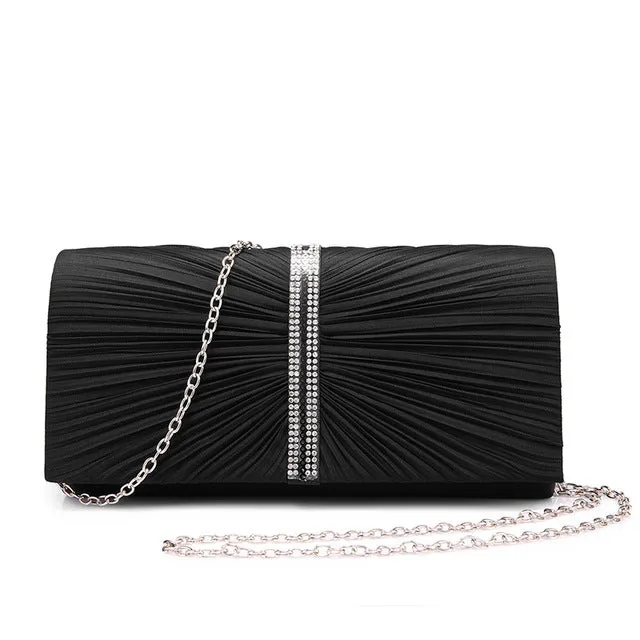 Fashion Women's Clutch Handbag - Black,Dark Grey,Red,Yellow