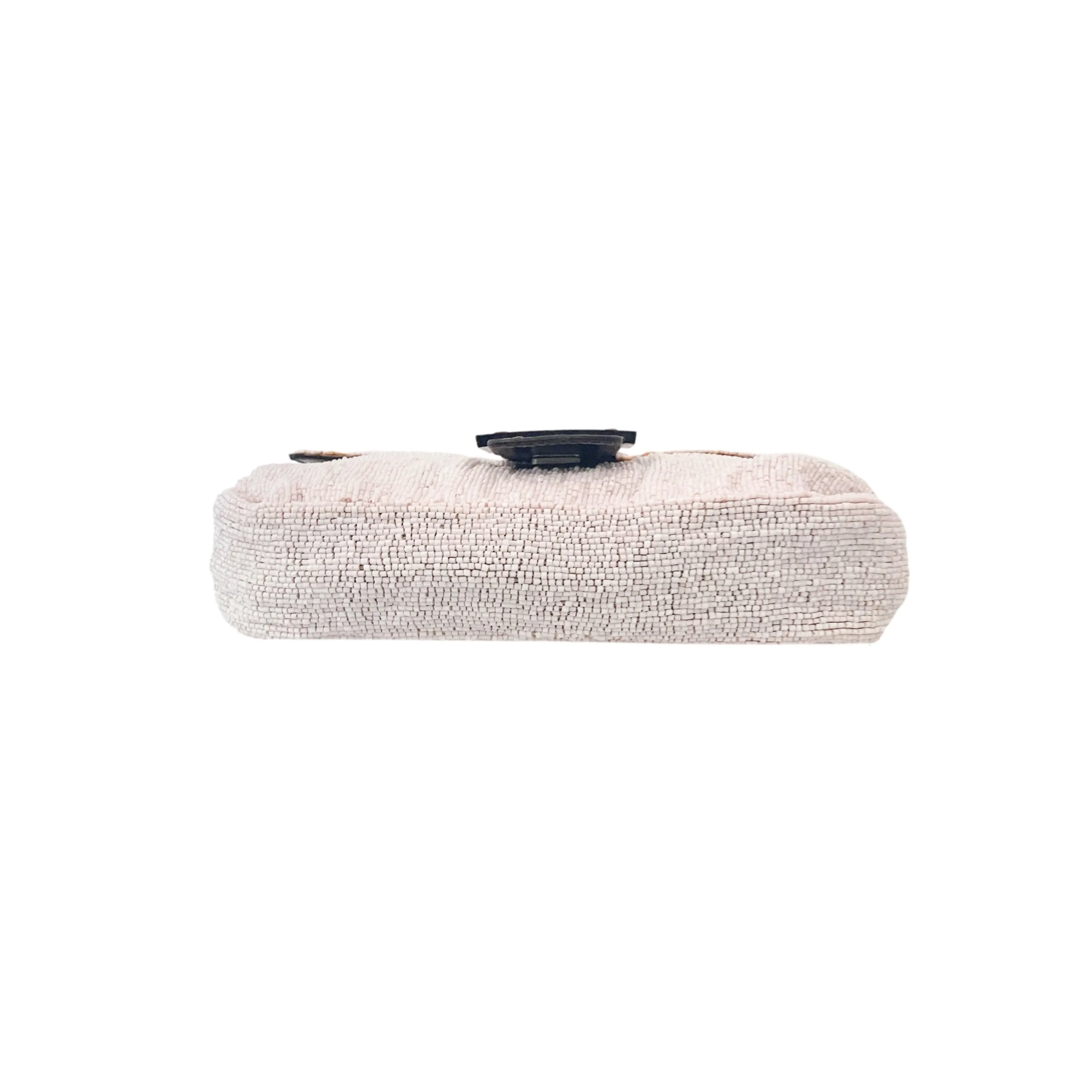 Fendi Baby Pink Beaded Baguette Bag