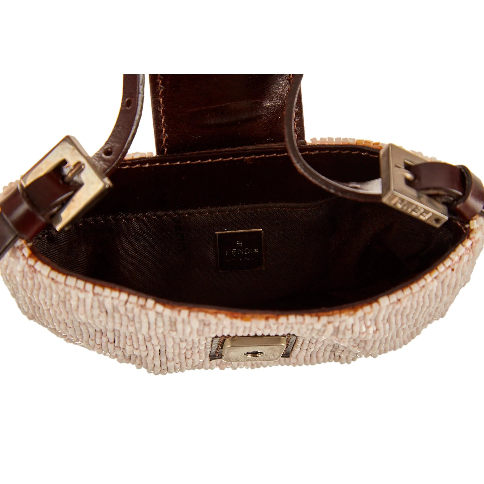 Fendi Baby Pink Beaded Crossiant