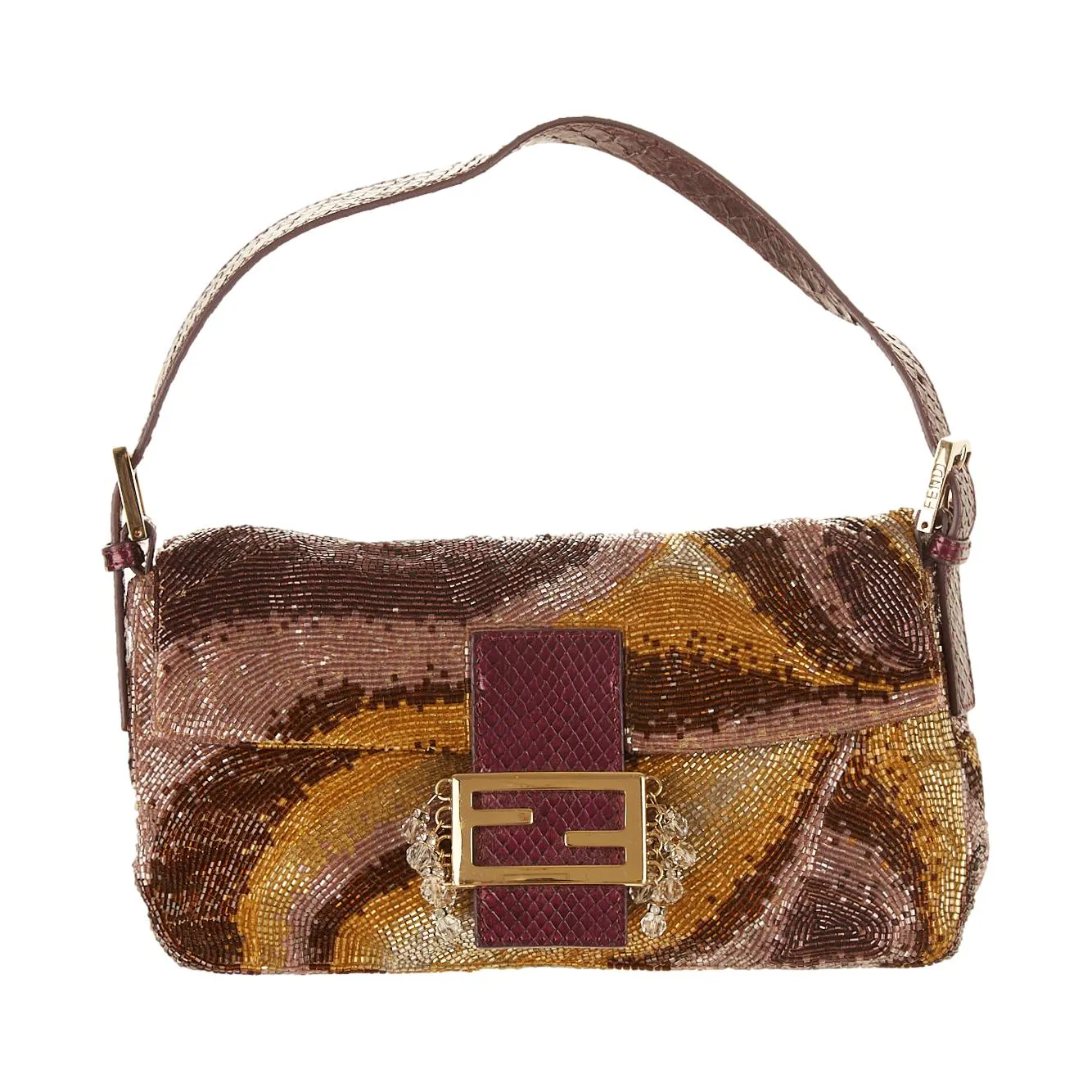 Fendi Beaded Crystal Baguette