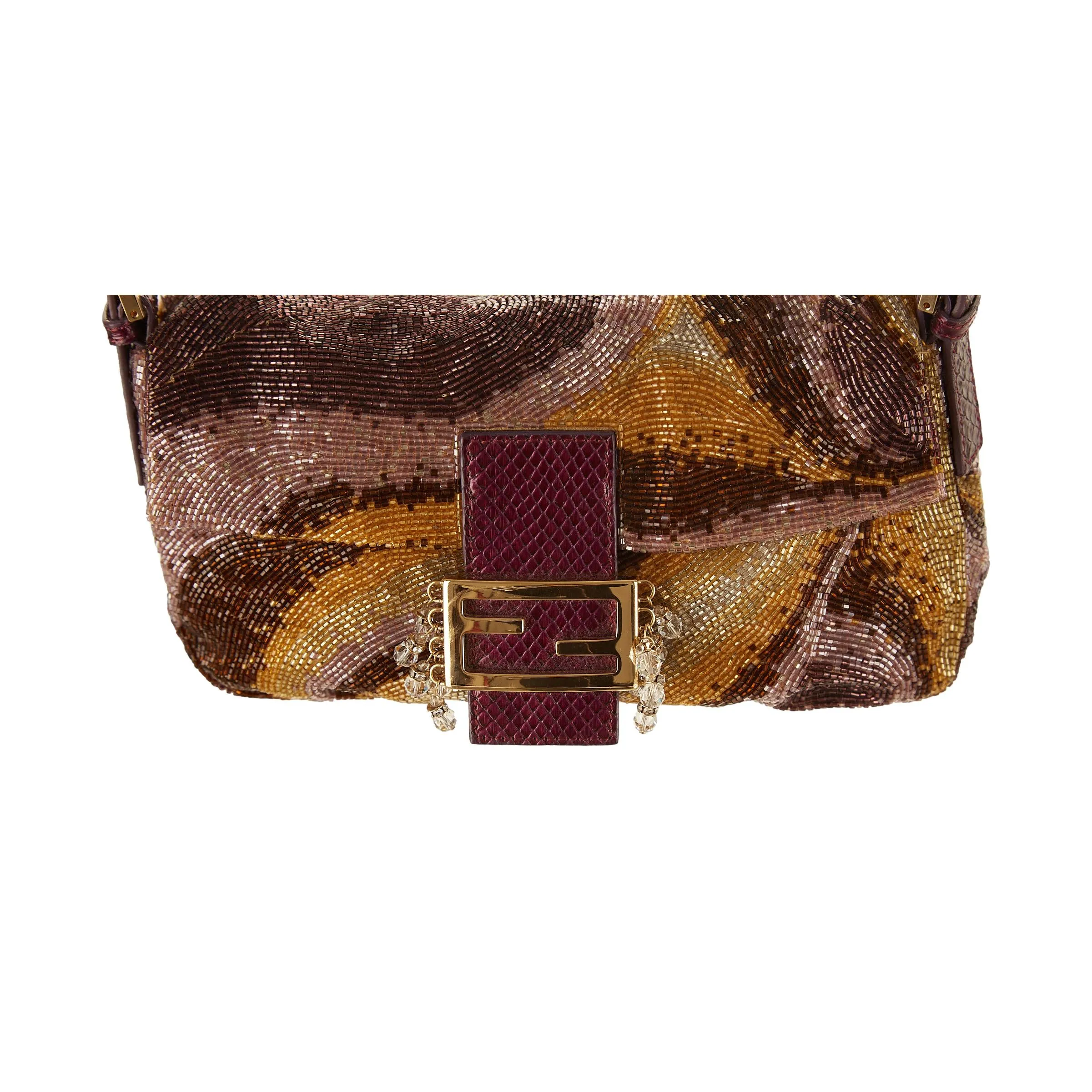Fendi Beaded Crystal Baguette