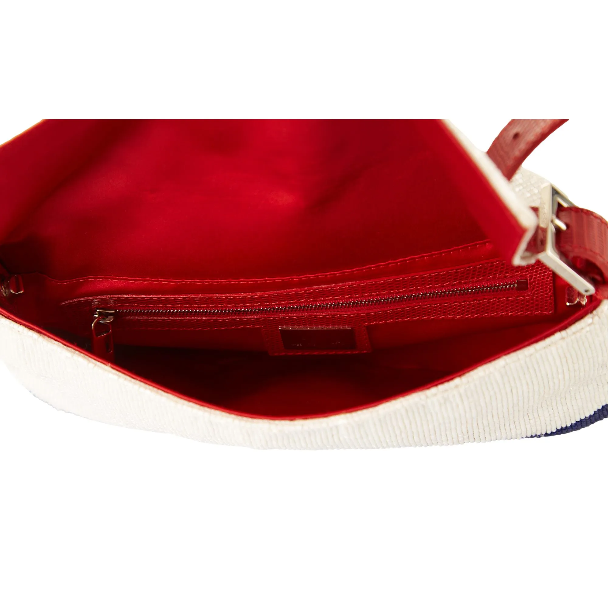 Fendi Color Block Beaded Baguette