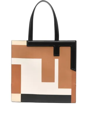 fendi flip medium shopper bag