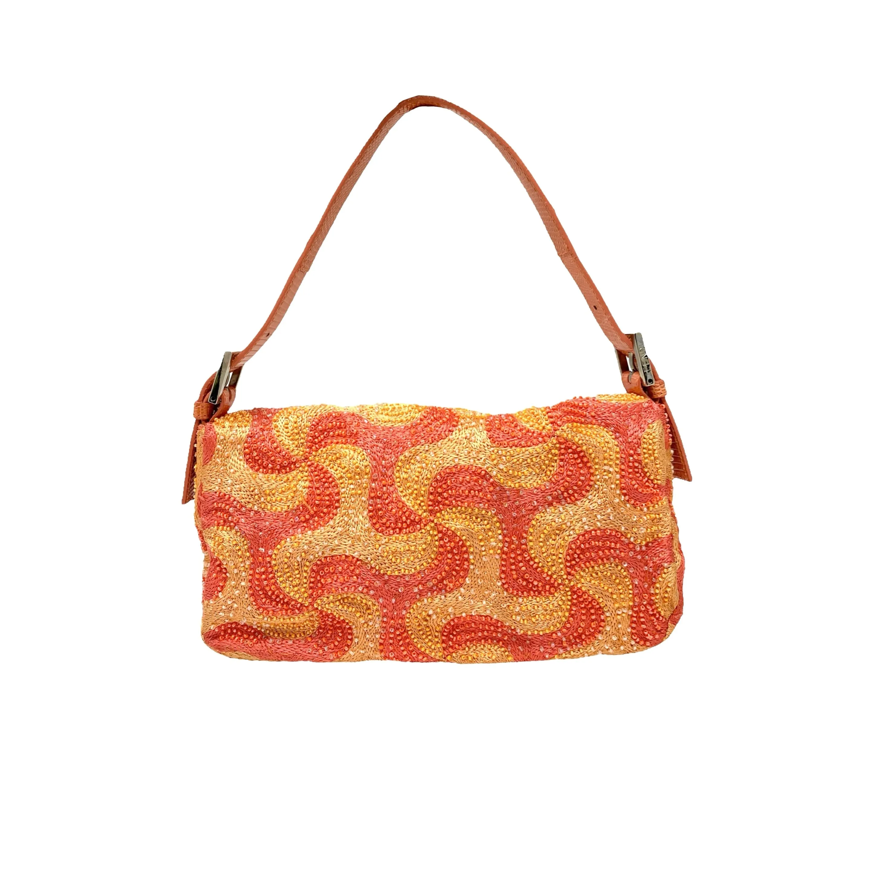 Fendi Multicolor Beaded Baguette Bag