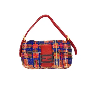 Fendi Multicolor Beaded Baguette Bag