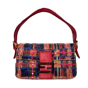 Fendi Multicolor Beaded Baguette Bag