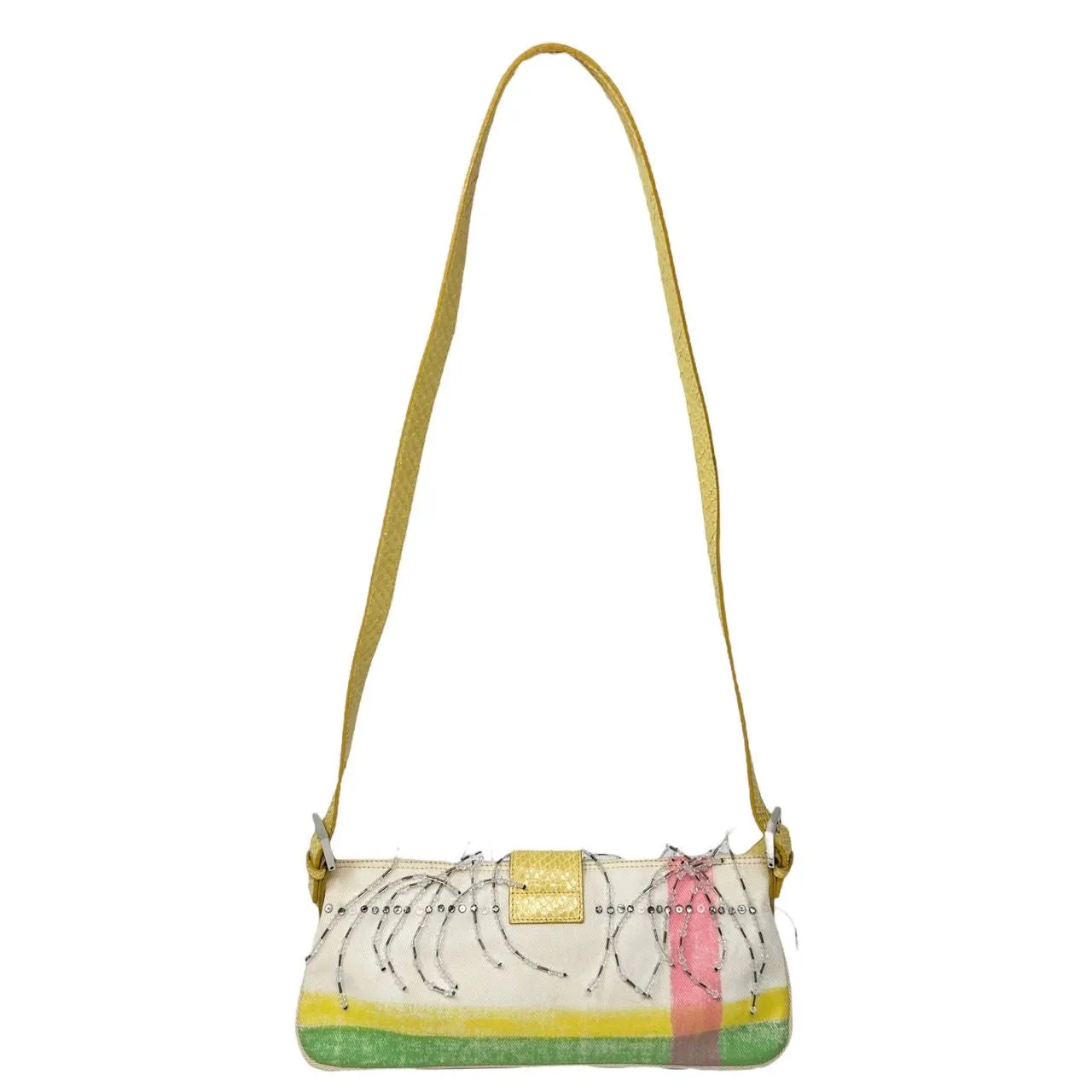 Fendi Pastel Beaded Crossbody Baguette