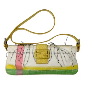 Fendi Pastel Beaded Crossbody Baguette