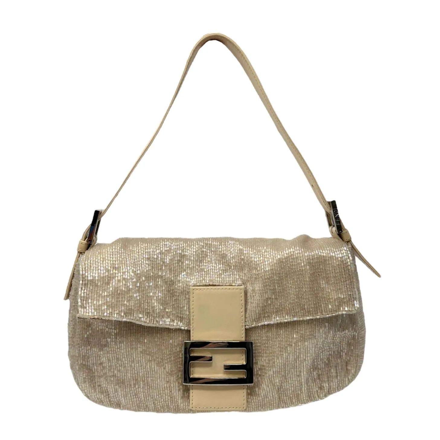 Fendi Pearlescent Beaded Baguette